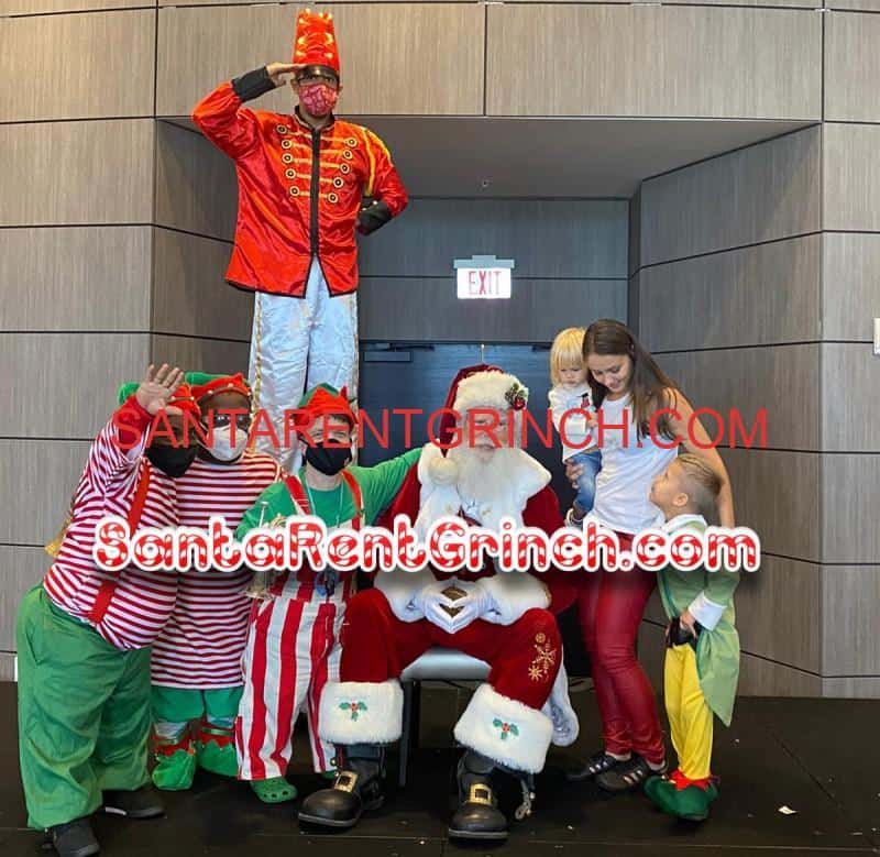 hiresantaorgrinch - Santa Rent Grinch santa with elves